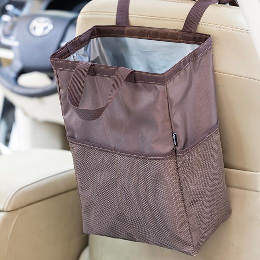 Ginsco New Leak-Proof Travel Car Trash Bag, 3.5 Gallons Large Capacity Hanging by Ginsco