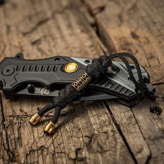 M-Tac Skull Knife Lanyard with Bead – Paracord Lanyard - Image 3