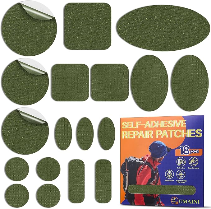 Down Jacket Repair Patch Kit, Outdoor Gear Tenacious Repair Tape, Self Adhesive by Unknown