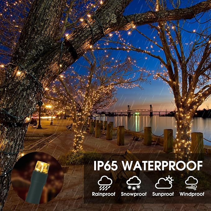 Vimorg Solar String Lights Outdoor, 2 Pack 79FT 200 LED Waterproof Solar - Image 4