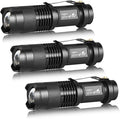 ULTRAFIRE 3 Pack Mini Flashlights Focus Adjustable SK68 Single Mode Tactical by ULTRAFIRE