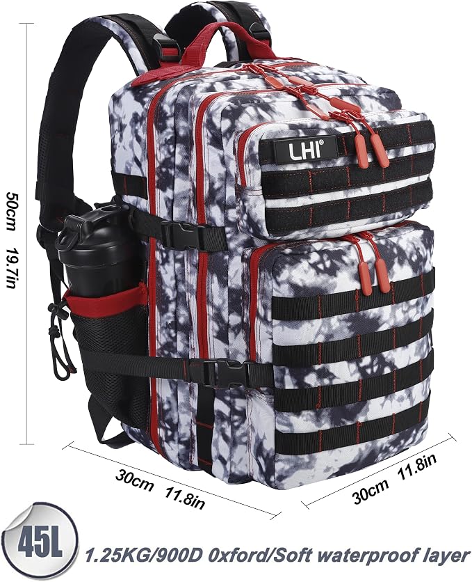 LHI Military Tactical Backpack for Men and Women 45L Army 3 Days Assault Pack - Image 3