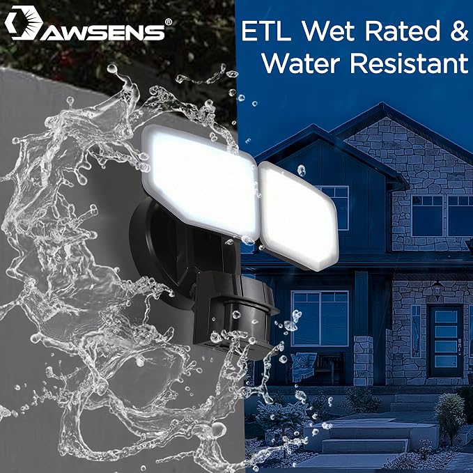 30W LED Security Lights Motion Sensor Light Outdoor, 180 Degree, 2600 LM - Image 2
