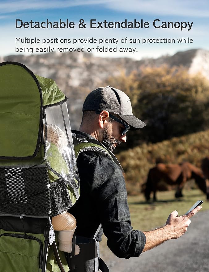 besrey Baby Backpack Carrier, Toddler Hiking Backpack - Image 5