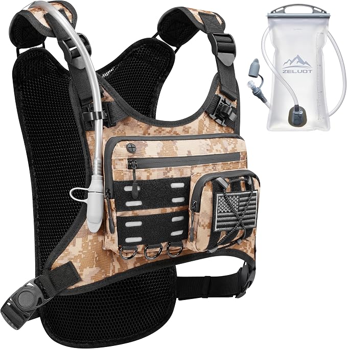 Zelvot Running Vest with 2L Water Bladder, Hydration Backpack, U.S. Original by Zelvot