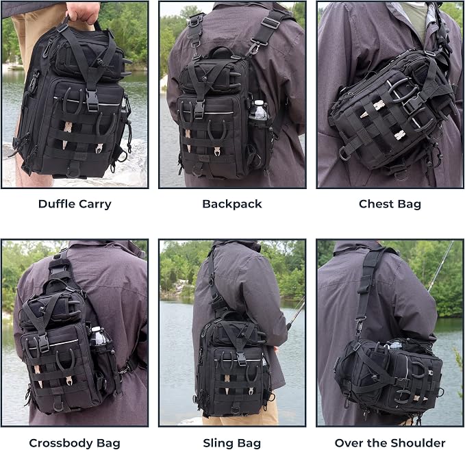 OSAGE RIVER Deluxe Tackle Sling Fishing Bag - Image 7