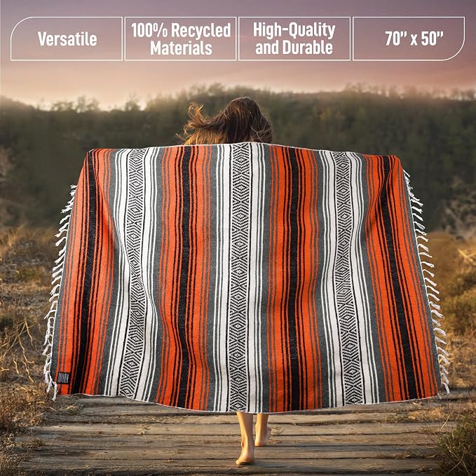 Hydration Nation Authentic Extra Large Mexican Blanket - Image 3
