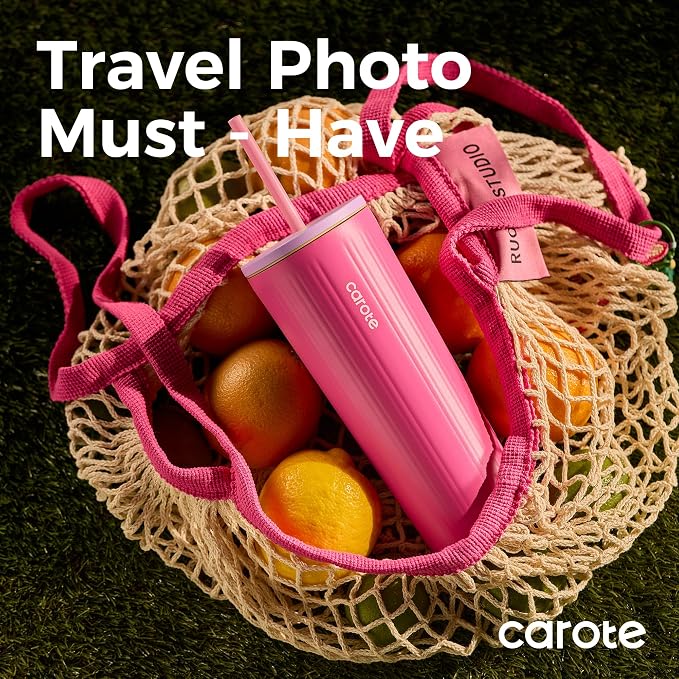 CAROTE 19 oz One-Click Open Insulated Water Bottle & 21 oz Tumblers - Image 7