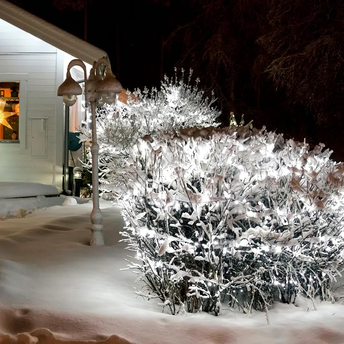 Selarlyt 2 Pack Solar Christmas Lights Outdoor, 72FT 200 LED Solar String Lights - Image 2