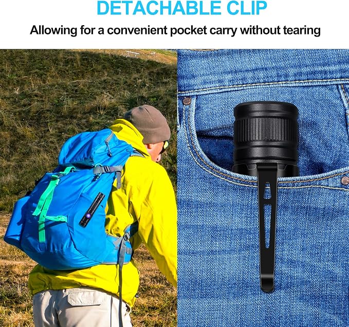 DARKBEAM LED Flashlights Rechargeable USB 2000 High Lumens, Small and Bright - Image 7