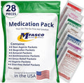 MFASCO - 7 in 1 - Travel Size Medicine Kit - TSA Approved | 28 First Aid by MFASCO