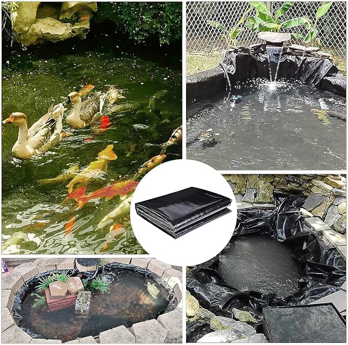 ToLanbbt Pond Liner 15 FT x 20 FT HDPE Pond Liners, 20 Mil UV Resistant - Image 6