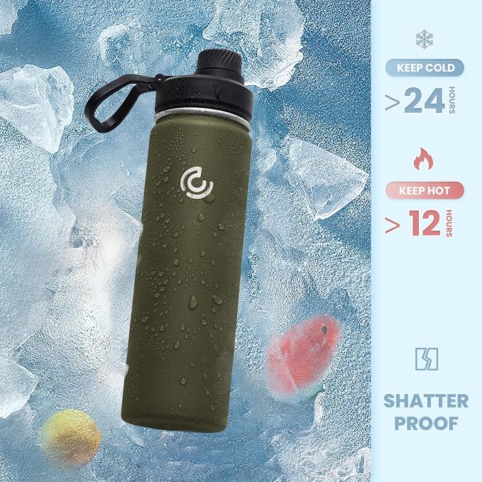 Sports Water Bottle 22oz, Insulated Water Bottle - Image 4