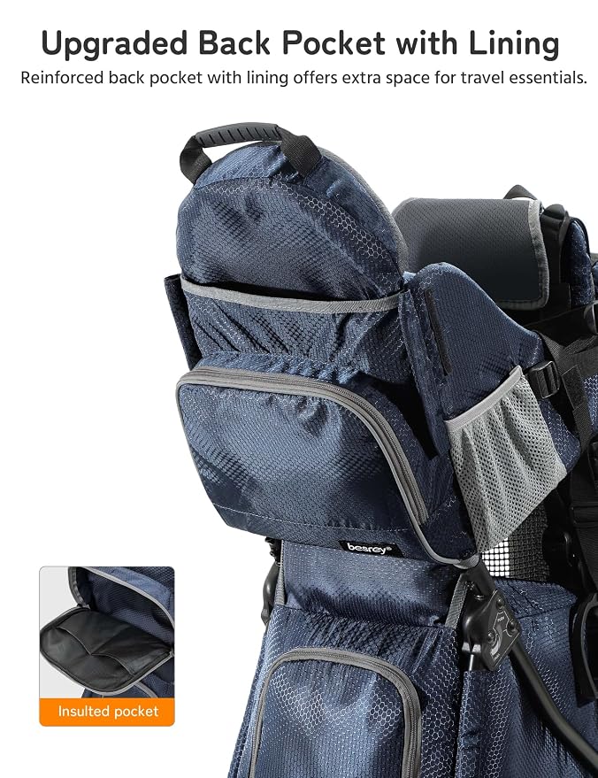 besrey Baby Backpack Carrier, Toddler Hiking Backpack - Image 4