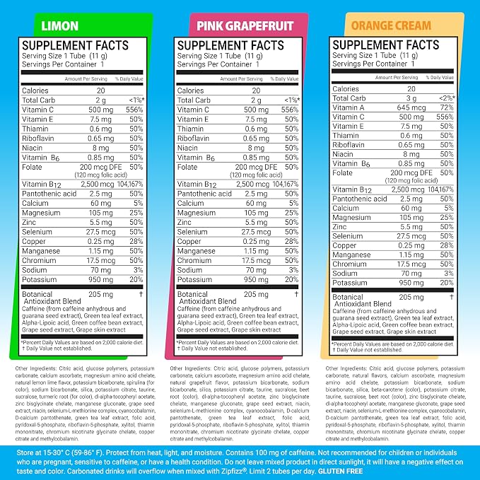Zipfizz Daily Energy Drink Powder, Variety Pack, 15 Pack | 3-in-1 Sustained - Image 3