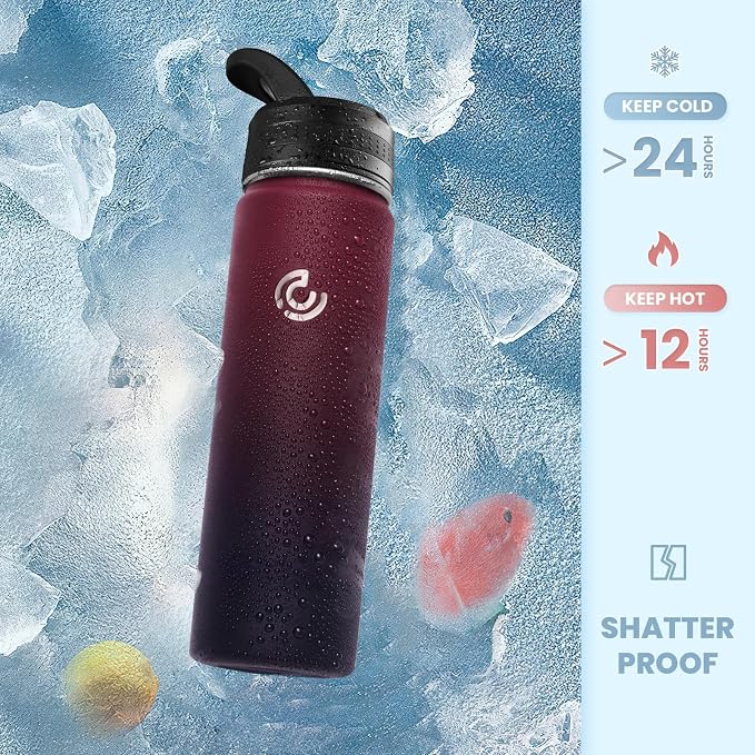 COKTIK 22oz Sports Water Bottle, Stainless Steel Water Bottle - Image 4