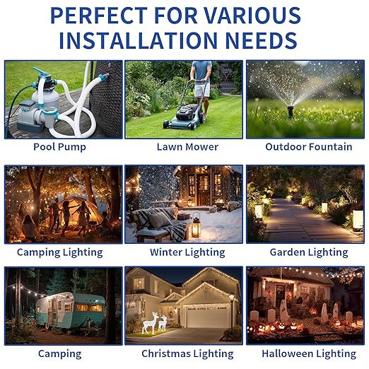 6 Pack Outdoor Extension Cord Safety Cover - Image 7