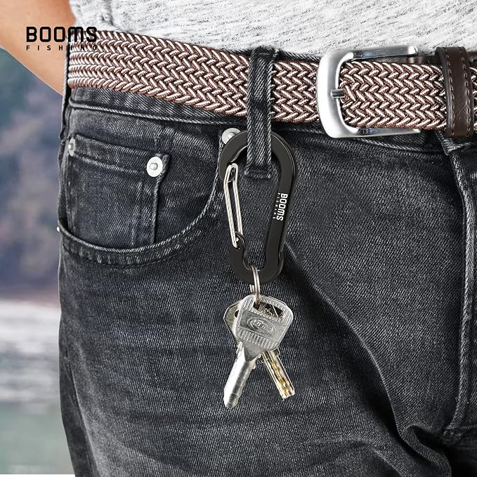Booms Fishing CC5 Multi-Use Carabiner Clips, 10 Pack 2.7" Small Caribeener Clips - Image 4