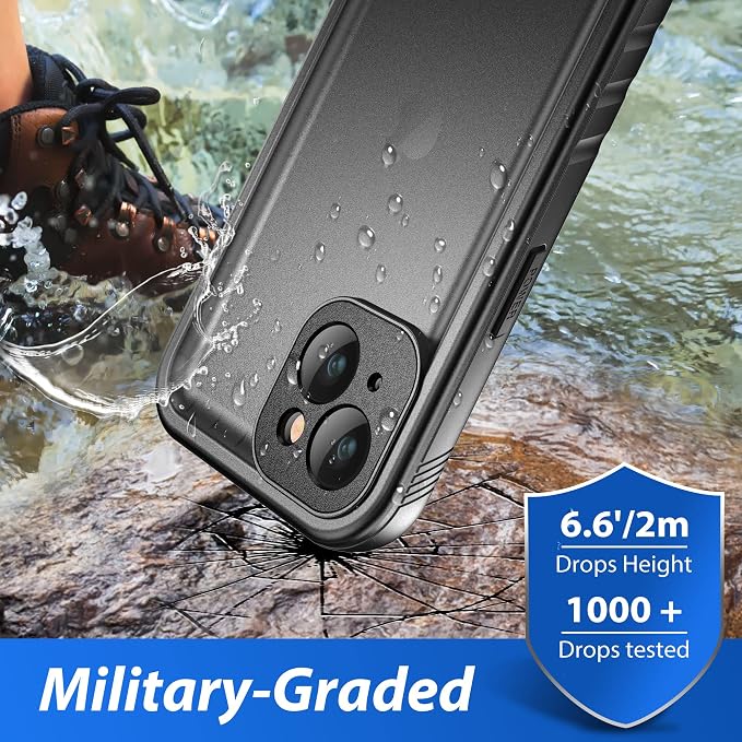 SPORTLINK Waterproof Case for iPhone 13, Shockproof Dustproof 13 Phone Case - Image 3
