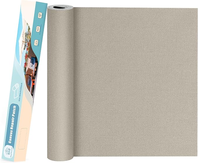 KING MOUNTAIN Canvas Repair Patch 16×30 Inch Self-Adhesive Waterproof Fabric by ForABetterHomeLife
