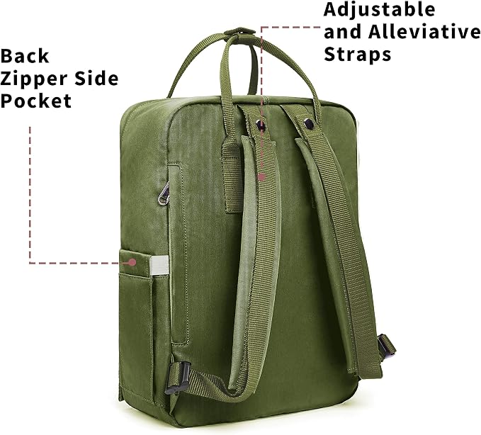 KALIDI Casual Laptop Backpack 15 Inches Classic Camping Rucksack Travel Outdoor - Image 4