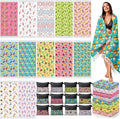 Peryiter 24 Pack Microfiber Oversize Turkish Beach Towel Set 12 Large Absorbent by Peryiter