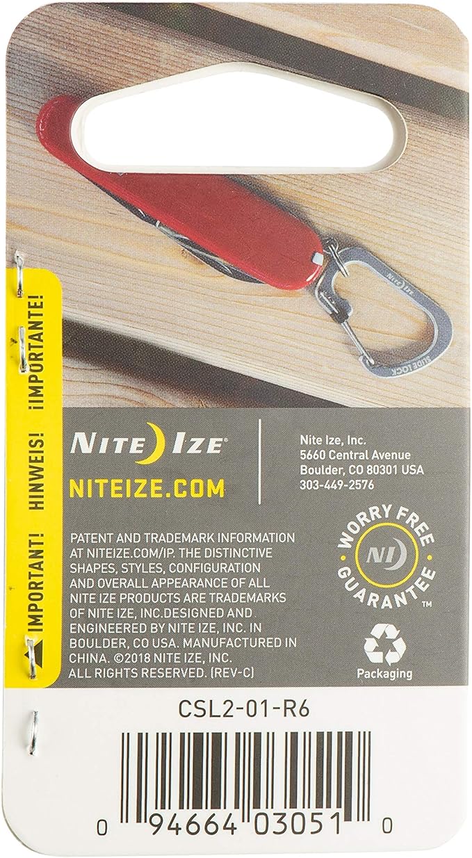 Locking Carabiner Clip, 1-3/32 in - Image 5