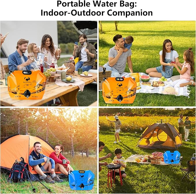 Collapsible 8L Water Storage Bag, BPA-Free Portable Folding Water Jug - Image 9
