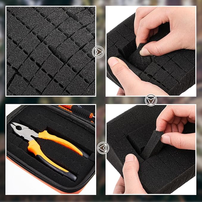 Relaxweex EVA Hard Case with Customizable Foam 7.1 x 4.7 x 3.1 Inch Protective - Image 3
