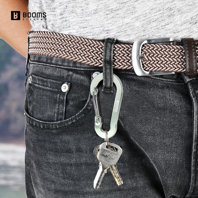 Booms Fishing CC5 Multi-Use Carabiner Clips, 10 Pack 2.3"/ 3.1" Caribeener Clips - Image 5
