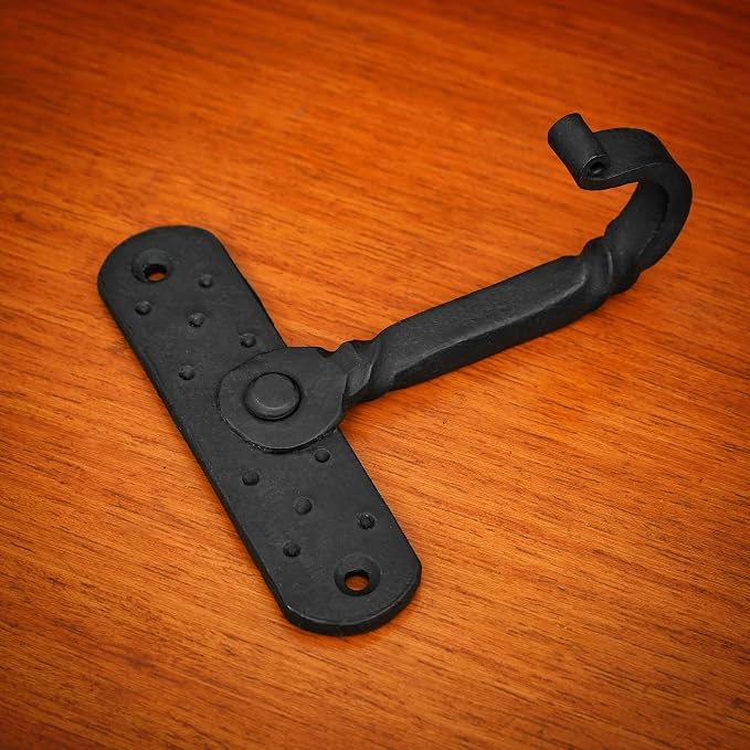 Rustic Cast Iron Wall Hooks, Heavy Duty Retro Utility Hooks - Image 6