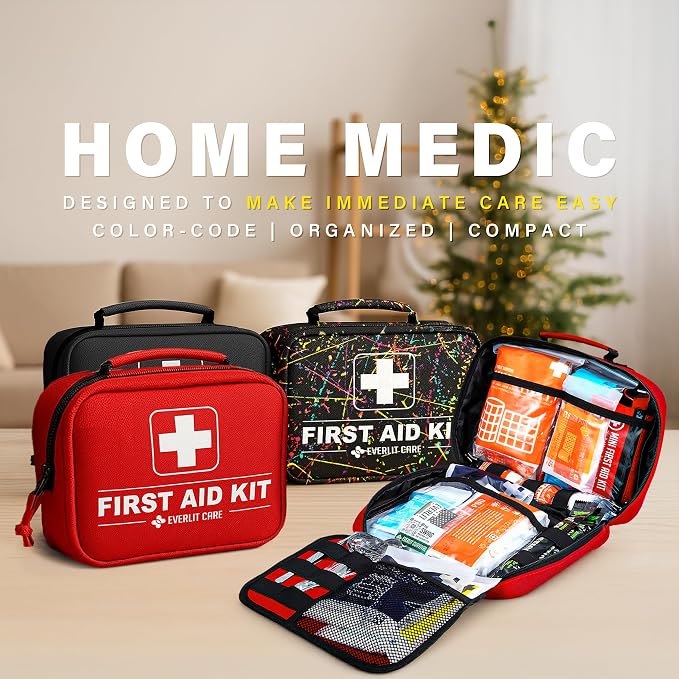 Everlit Care 380 Pcs First Aid Kit All-Purpose Medical Essential Kit - Image 6