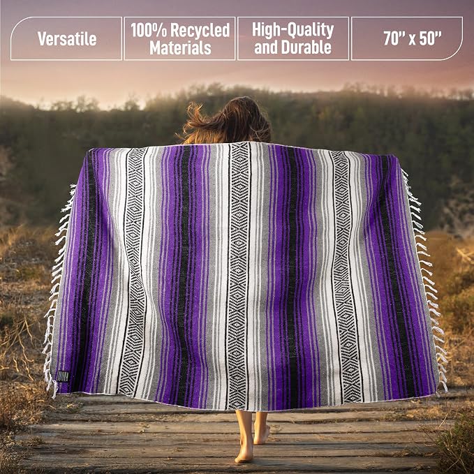 Hydration Nation Authentic Extra Large Mexican Blanket - Image 4