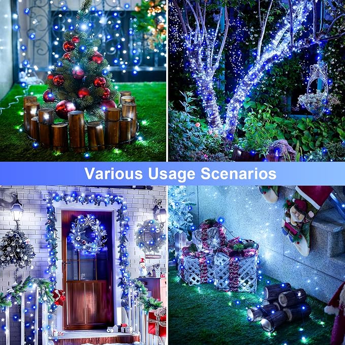 JMEXSUSS 2 Pack Solar String Lights Outdoor Waterproof, Total 400 LED 151FT - Image 5