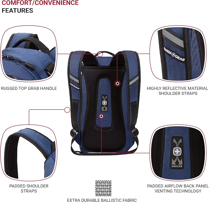 SwissGear 3598 Backpack, Narrow Daypack - Image 2