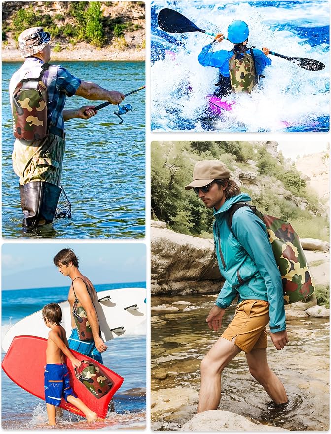 HEETA Waterproof Dry Bag for Women Men, 5L/10L/20L/30L/40L Roll Top Lightweight - Image 5