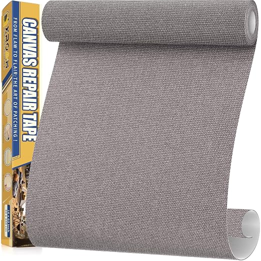 Canvas Repair Tape, 16 x 63 Inch Waterproof Heavy Duty Fabric Tape by ProfessionalFurnitureRepair