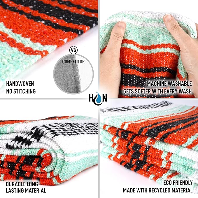 Hydration Nation Authentic Extra Large Mexican Blanket - Image 7