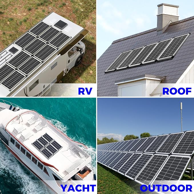 Voltset 100W 12V Solar Panel, High Efficiency 9BB Cell Monocrystalline Solar - Image 8