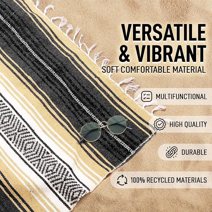 Authentic Large Handwoven Mexican Blanket - Image 2