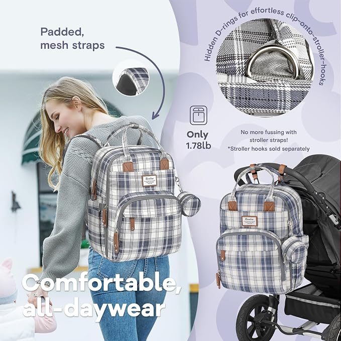 RUVALINO Diaper Bag Backpack, Large Capacity, Waterproof - Image 6