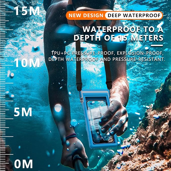 GOLDJU Waterproof Phone Case, Underwater Diving Phone Case - Image 4