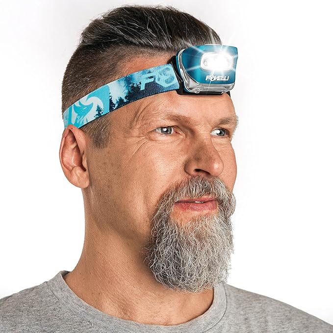Foxelli LED Headlamp Flashlight by FOXELLI