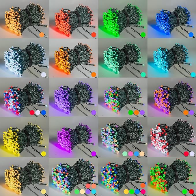Dazzle Bright Smart Christmas String Lights, 98FT 300 LED RGB Color Changing - Image 2