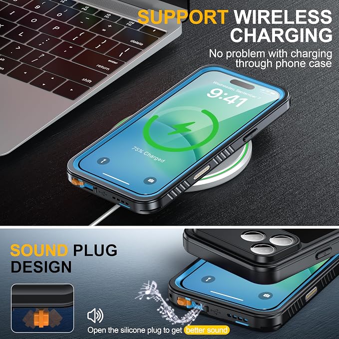 ANTSHARE for iPhone 17 Pro Max Case, IP68 Waterproof Shockproof Case, - 12 FT - Image 6