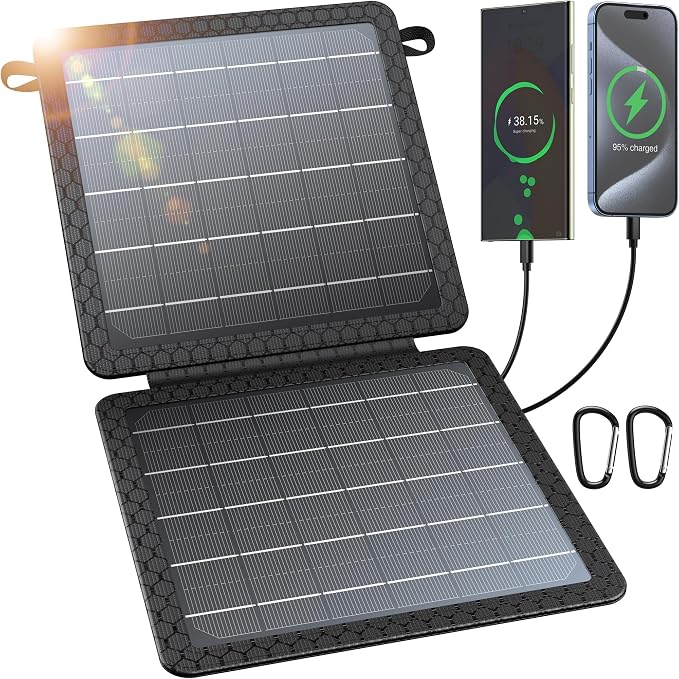 BLAVOR 10W Portable Solar Charger, Small Foldable Solar Panel by BLAVOR