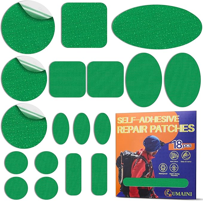 Down Jacket Repair Patch Kit, Outdoor Gear Tenacious Repair Tape, Self Adhesive by Unknown