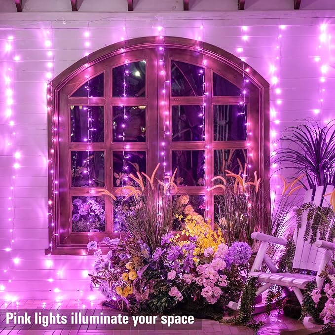 JMEXSUSS 300 LED Curtain Lights Plug in - Image 4