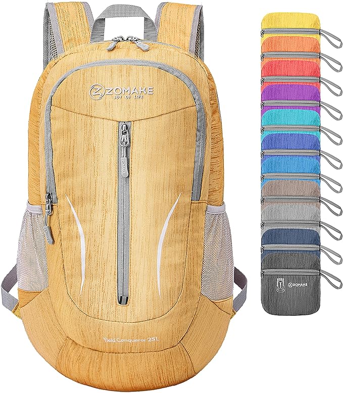ZOMAKE 25L Ultra Lightweight Packable Backpack, Foldable Hiking Backpacks Water by ZOMAKE