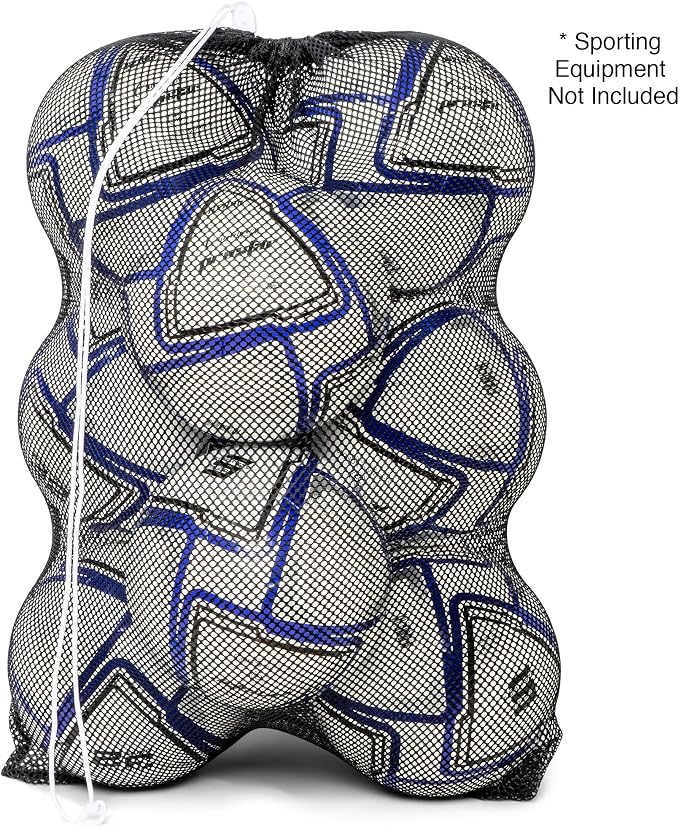 Champion Sports Mesh Equipment Bag – Heavy-Duty Nylon Drawstring Bag - Image 9